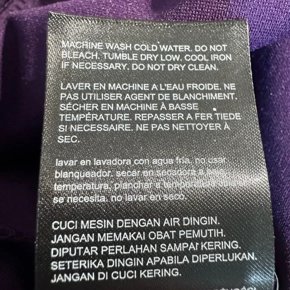 bebe V-neck & Spaghetti Straps Wide-Leg Jumpsuit in Eggplant - Picture 7 of 8